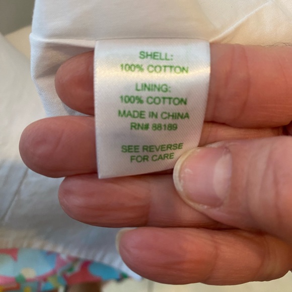 Women’s Lilly Pulitzer Lotti Strapless Mini Dress in Mariposa White Floral- Sz 6 - Picture 10 of 11